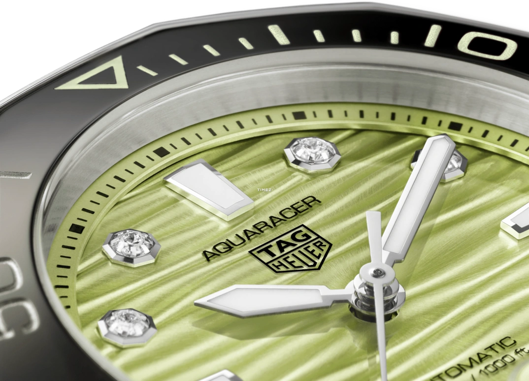 TAG Heuer,Aquaracer 36mm,36mm,Stainless Steel,Ceramic,Green,Automatic,Day,42hours,WBP231L,WBP231L.BA0618