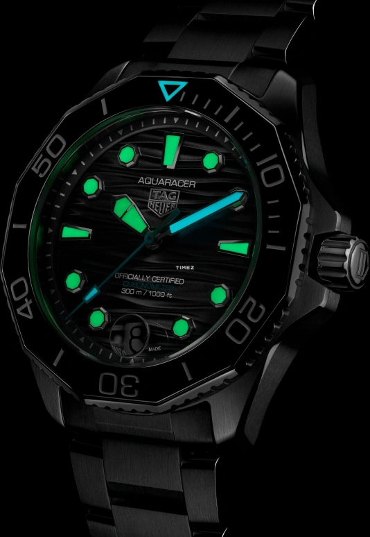 TAG Heuer,Aquaracer 42mm,42mm,Stainless Steel,Black,Automatic,Day,80hours,WBP5110,WBP5110.BA0013