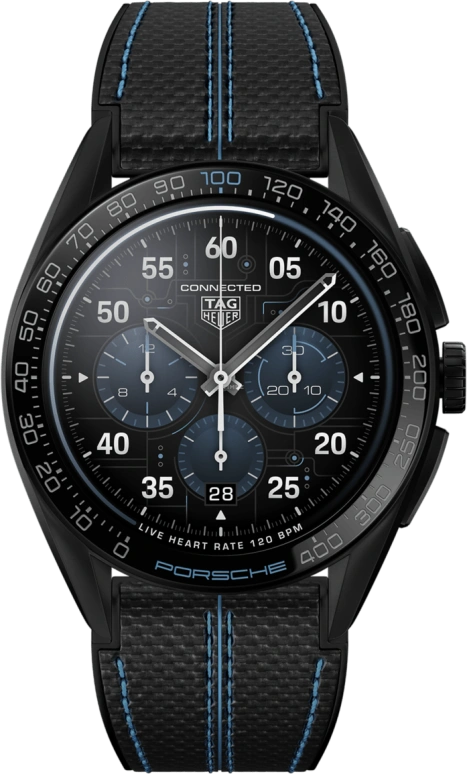 TAG Heuer,Connected Watch 45mm,45mm,Titanium,Ceramic,Multi-Color,Processor,In-house Caliber,Sapphire,SBR8A82,SBR8A82.EB0264