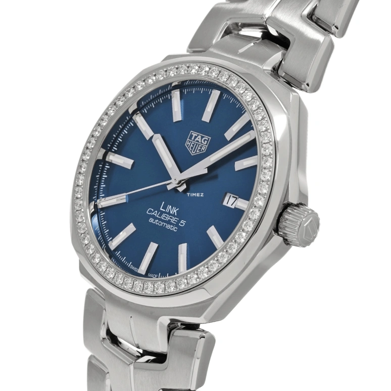 TAG Heuer,Link 41mm,41mm,Stainless Steel,Blue,Automatic,Day,42hours,WBC2113,WBC2113.BA0603