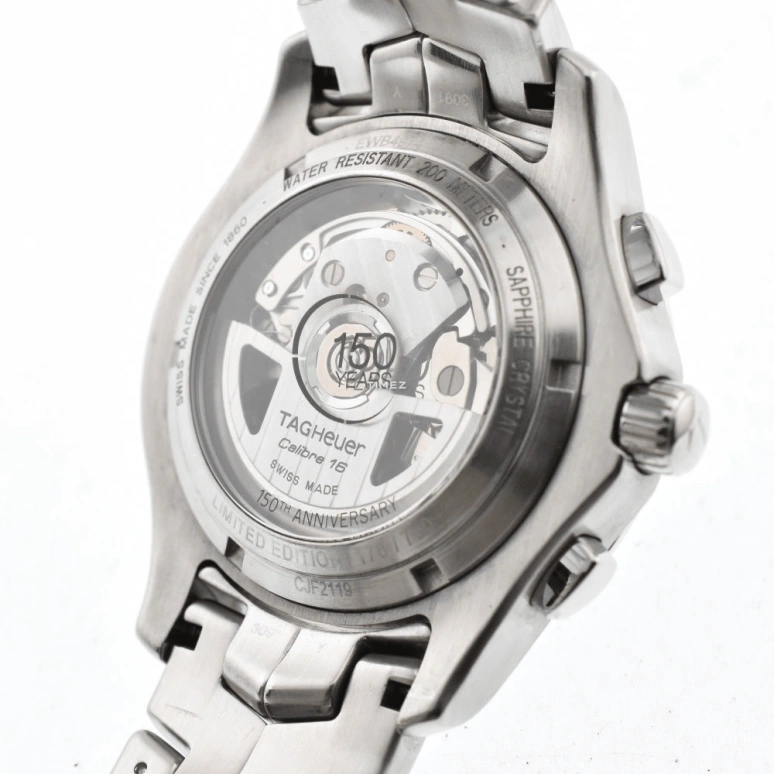 TAG Heuer,Link 42mm,42mm,Stainless Steel,Black,Automatic,Chronograph,Day,CJF2119,CJF2119.BA0594