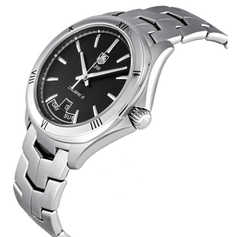 TAG Heuer,Link 42mm,42mm,Stainless Steel,Black,Automatic,Date,Day,WAT2012,WAT2012.BA0951