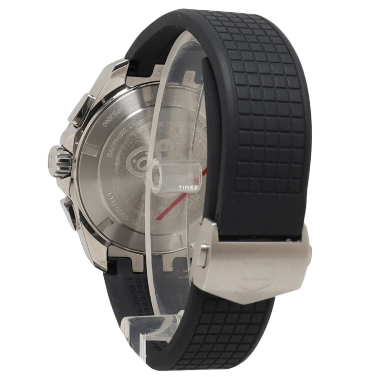 TAG Heuer,Aquaracer 43mm,43mm,Stainless Steel,Black,Quartz,Chronograph,Day,CAY111A,CAY111A.FT6041