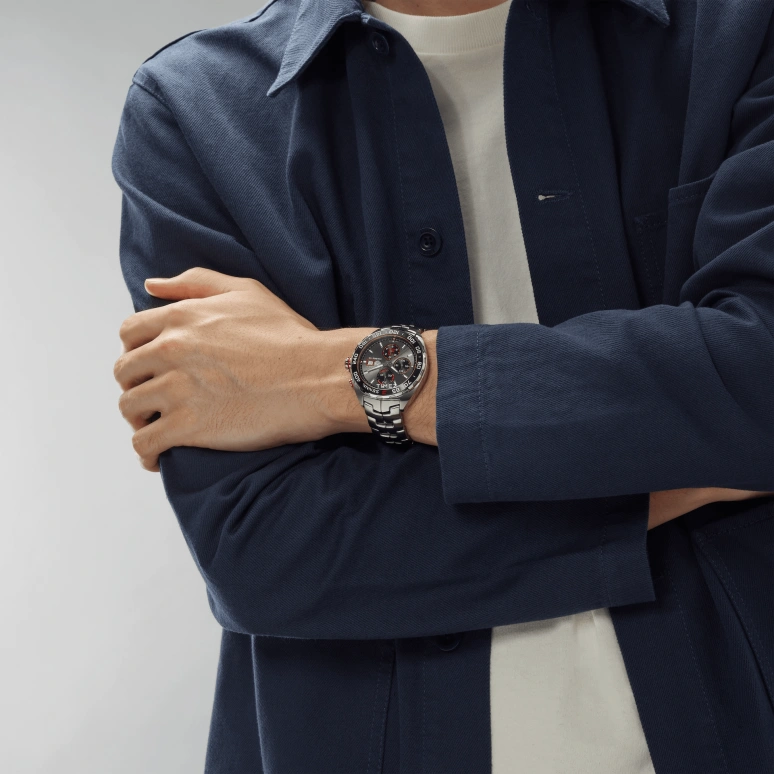 TAG Heuer,Formula 1 44mm,44mm,Stainless Steel,Grey,Automatic,Chronograph,Day,CAZ201D,CAZ201D.BA0633