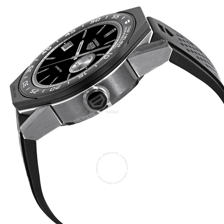 TAG Heuer,Connected Watch 45mm,45mm,Titanium,Black,Processor,Chronograph,Month,Date,Day,Sapphire,Round,SBF8A8001,SBF8A8001.11EB0128