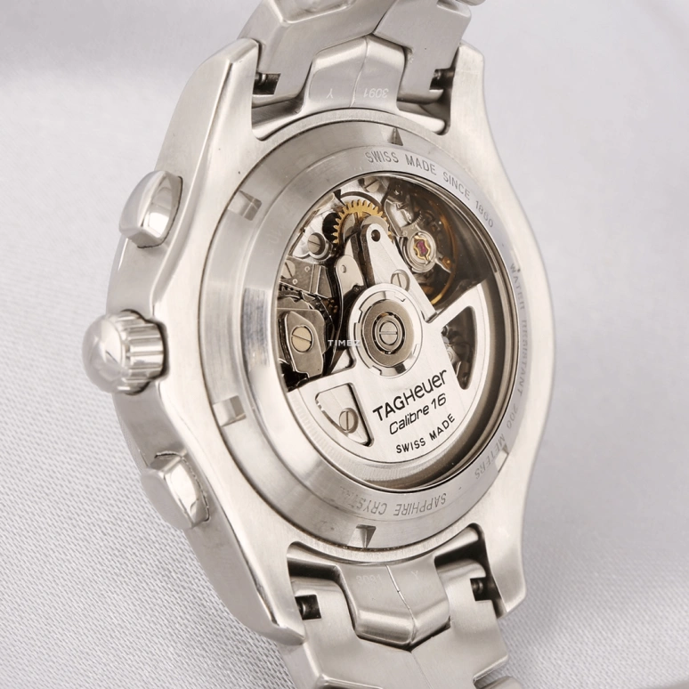TAG Heuer,Link 42mm,42mm,Stainless Steel,Black,Automatic,Chronograph,Day,CJF211D,CJF211D.BA0594