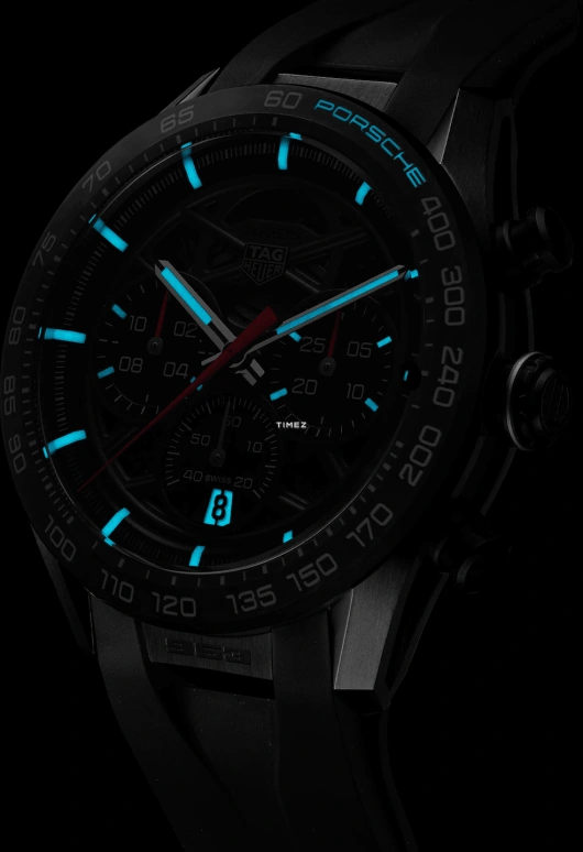 TAG Heuer,Carrera 44mm,44mm,Stainless Steel,Black,Skeleton,Automatic,Chronograph,Day,CBU2010,CBU2010.FT6267