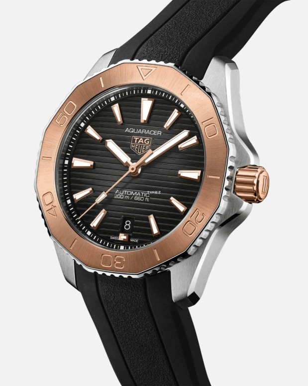 TAG Heuer,Aquaracer 40mm,40mm,Stainless Steel,Black,Automatic,Day,Sapphire,Crystal Glass,WBP2151,WBP2151.FT6199