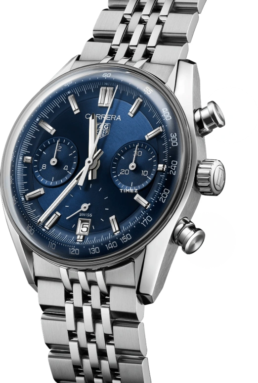 TAG Heuer,Carrera 39mm,39mm,Stainless Steel,Blue,Automatic,Chronograph,Day,CBS2212,CBS2212.BA0048