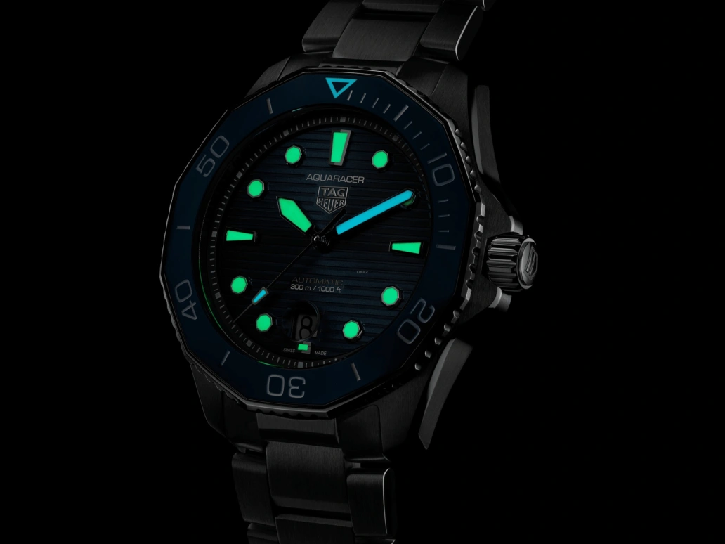 TAG Heuer,Aquaracer 43mm,43mm,Ceramic,Stainless Steel,Blue,Automatic,Chronograph,Date,WBP201B,WBP201B.BA0632
