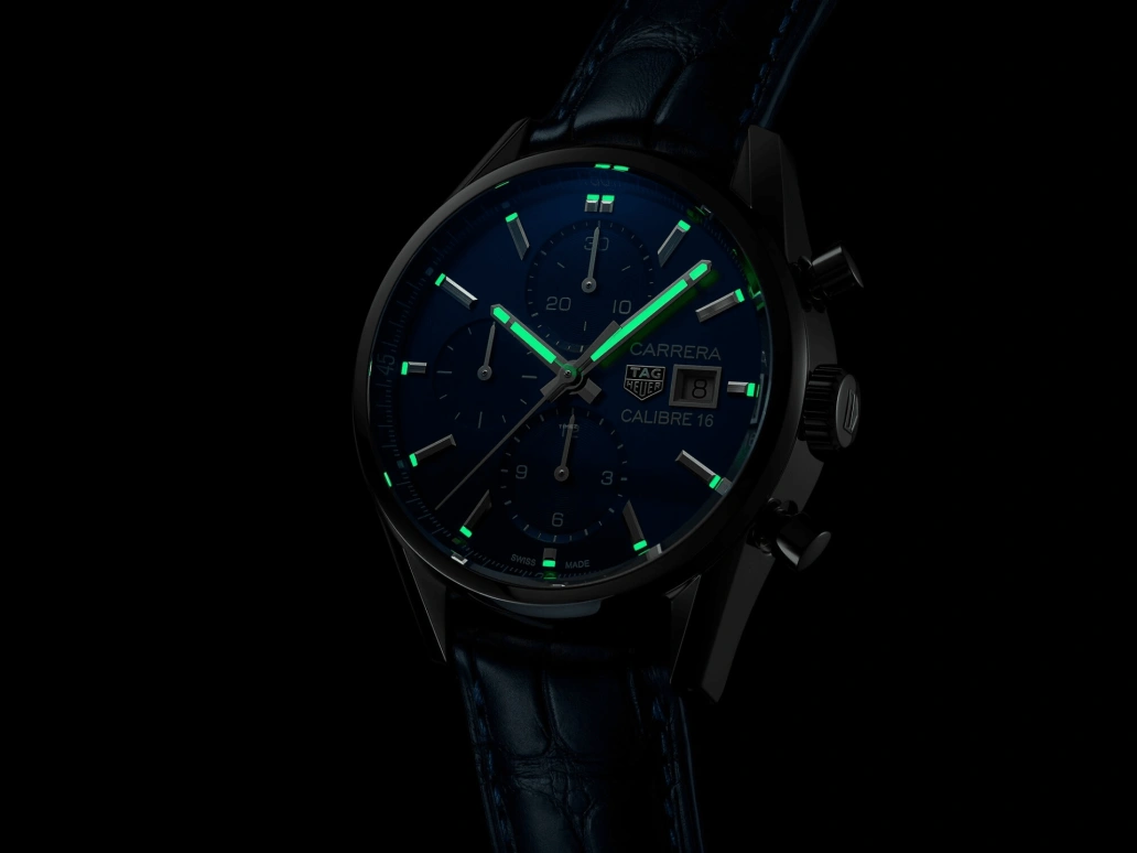 TAG Heuer,Carrera 41mm,41mm,Stainless Steel,Blue,Automatic,Chronograph,Date,CBK2112,CBK2112.FC6292