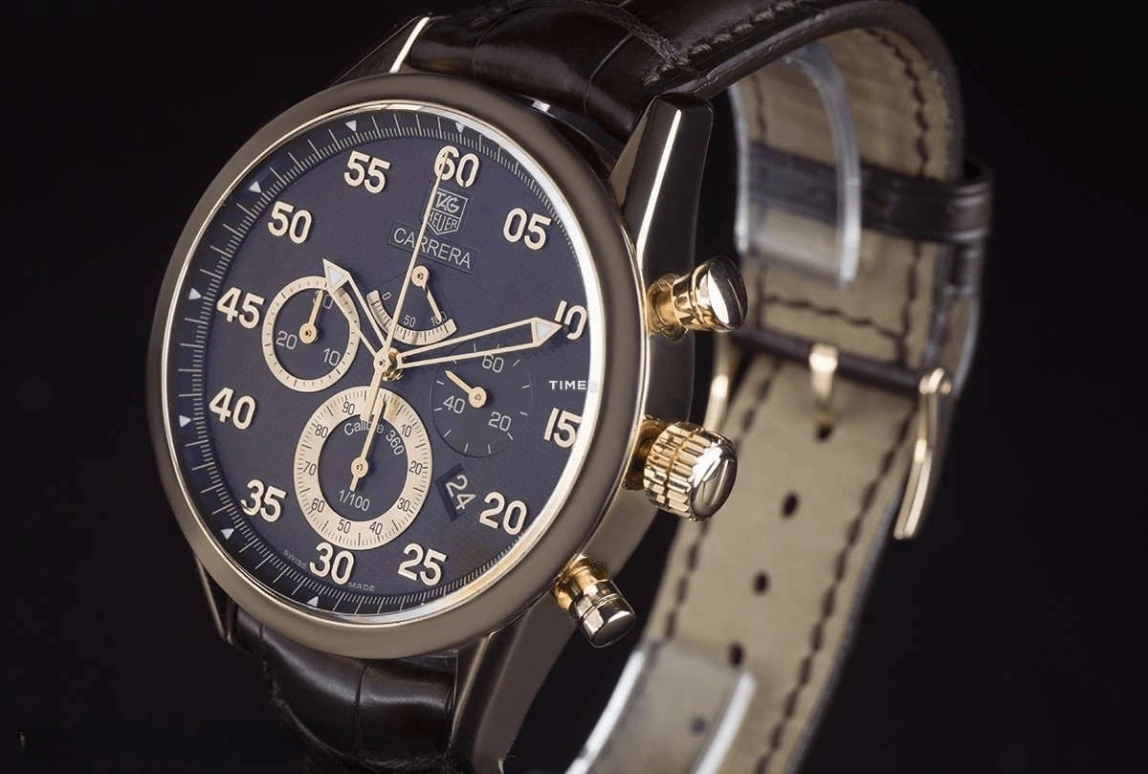 TAG Heuer,Carrera 41mm,41mm,Rose Gold,Black,Automatic,Chronograph,Day,CV5041,CV5041.FC8164