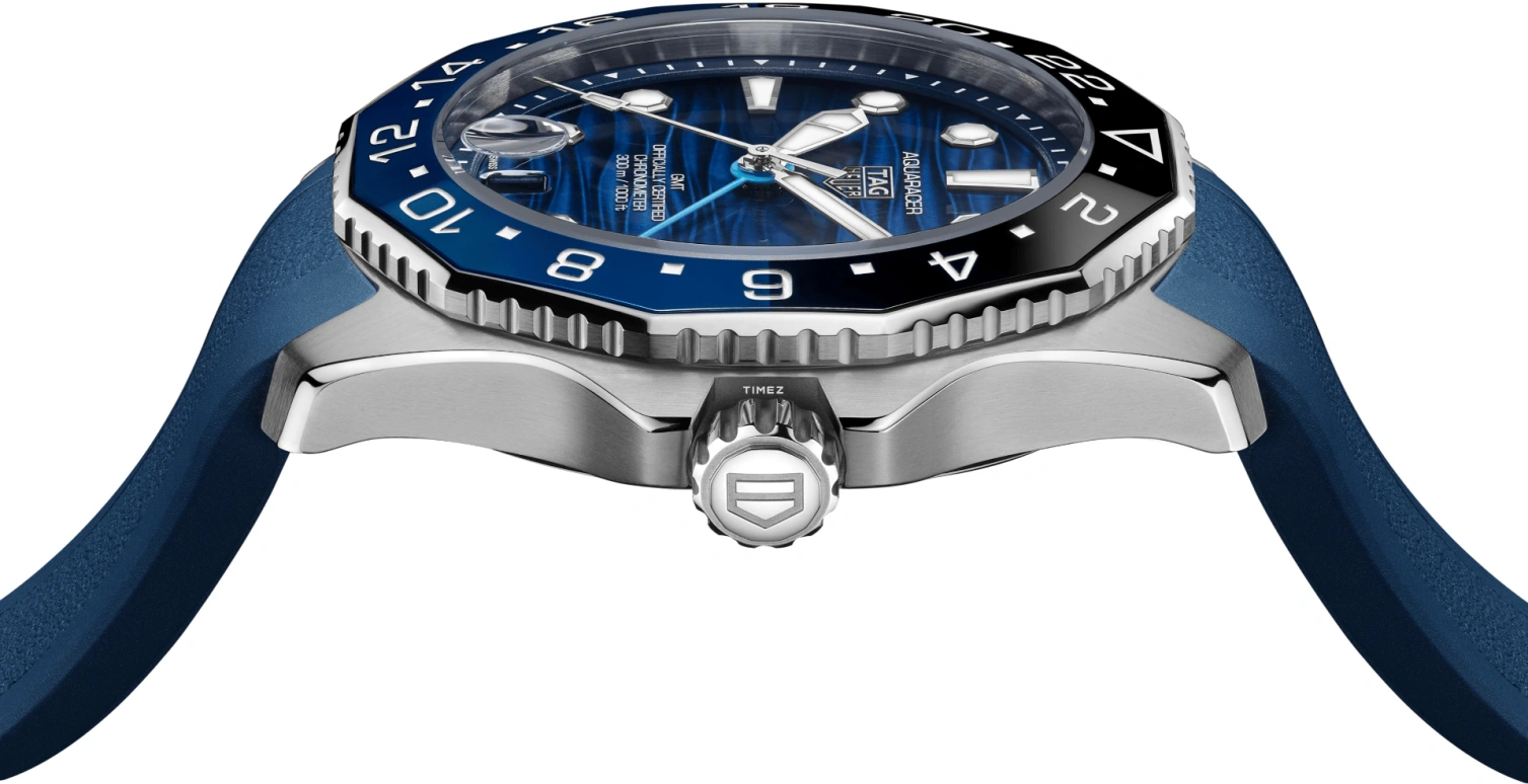 TAG Heuer,Aquaracer 42mm,42mm,Stainless Steel,Blue,Automatic,Day,Dule Time,WBP5114,WBP5114.FT6259