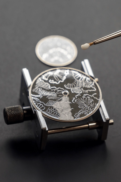 TAOS,Other 38mm,38mm,White Gold,Grey,Automatic,72hours,In-house Caliber,Dentelle