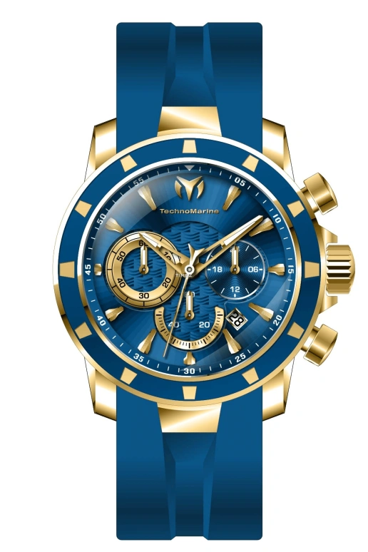 TechnoMarine,UF6 45mm,45mm,Stainless Steel,Blue,Quartz,Chronograph,Day,Dule Time,TM,TM-621003