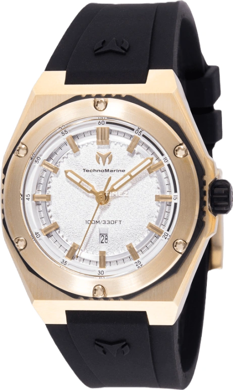 TechnoMarine,Coral 36mm,36mm,Stainless Steel,Plastic,Silver White,Quartz,Day,Hardlex,TM,TM-416057