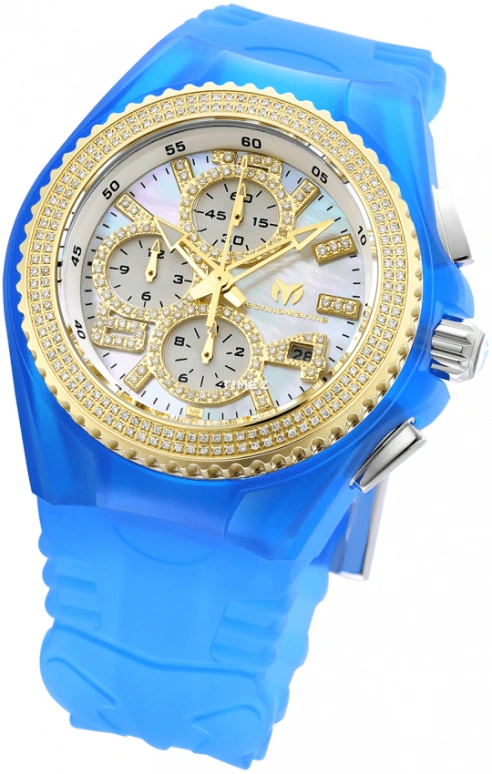 TechnoMarine,Cruise 40mm,40mm,Stainless Steel,Silicone,White,Quartz,Chronograph,Day,TM,TM-115248