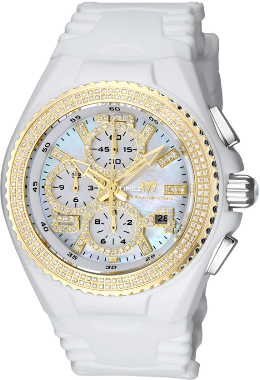 TechnoMarine,Cruise 40mm,40mm,Stainless Steel,White,Quartz,Chronograph,Day,TM,TM-115245