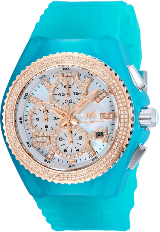 TechnoMarine,Cruise 40mm,40mm,Stainless Steel,Silicone,White,Quartz,Chronograph,Day,TM,TM-115251