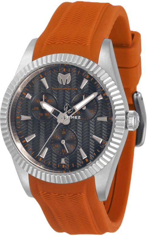 TechnoMarine,Sea 38mm,38mm,Stainless Steel,Black,Quartz,Date,Day,Dule Time,TM,TM-719030