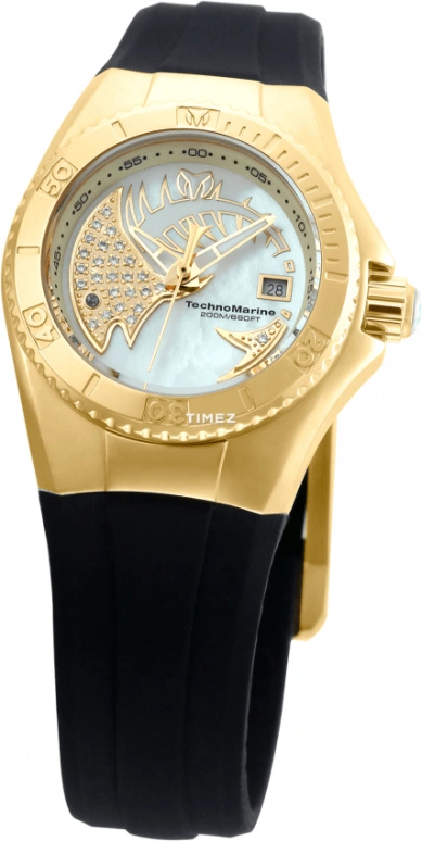 TechnoMarine,Cruise 30mm,30mm,Stainless Steel,White,Quartz,Day,Hardlex,TM,TM-115257