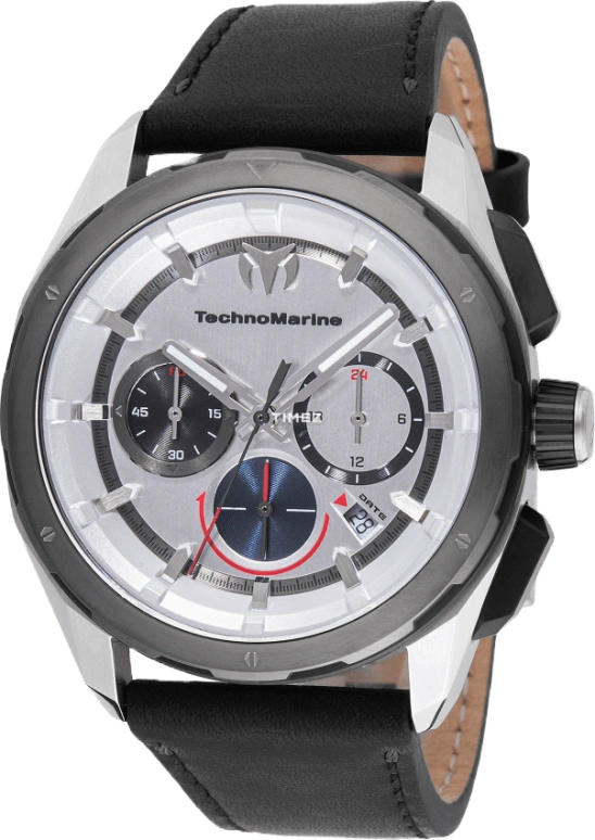 TechnoMarine,Ocean 43mm,43mm,Stainless Steel,Silver,Quartz,Chronograph,Day,Dule Time,TM,TM-318088