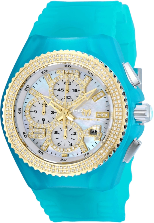 TechnoMarine,Cruise 40mm,40mm,Stainless Steel,Silicone,White,Quartz,Chronograph,Day,TM,TM-115247