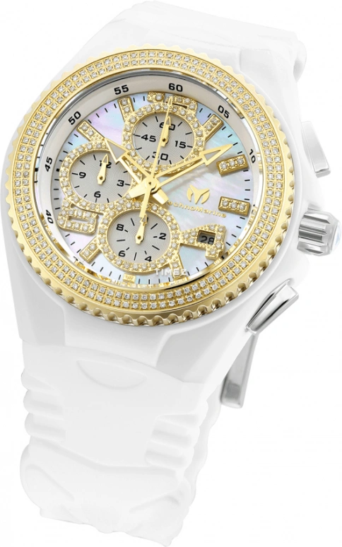 TechnoMarine,Cruise 40mm,40mm,Stainless Steel,White,Quartz,Chronograph,Day,TM,TM-115245