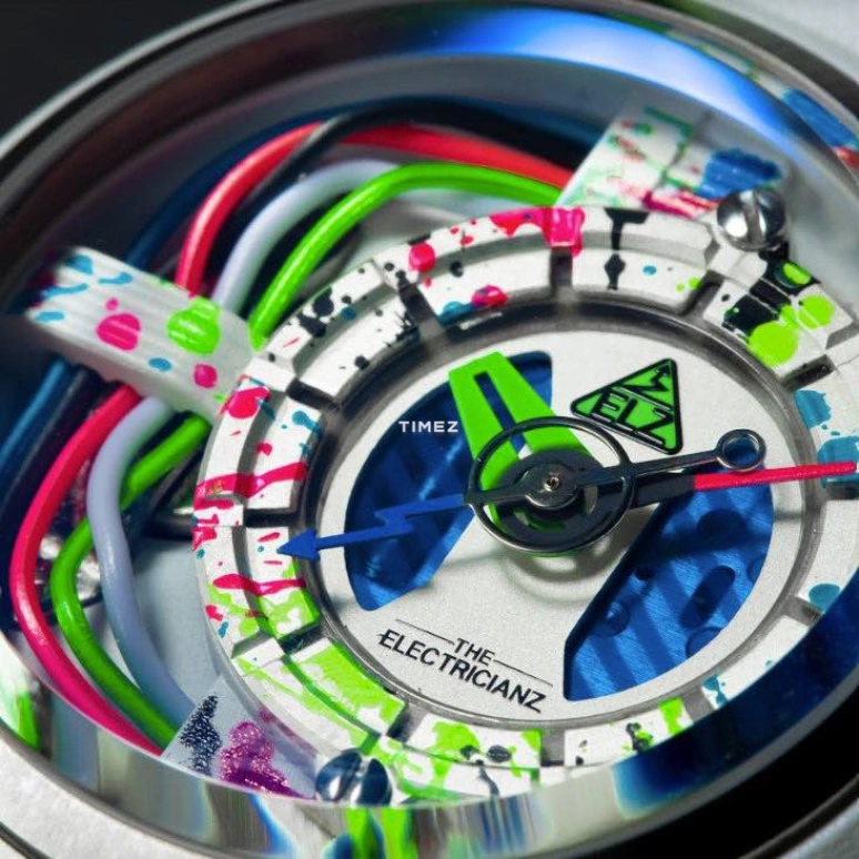 THE ELECTRICIANZ,Other 42mm,42mm,Carbon,Stainless Steel,Multi-Color,Quartz,Glass,Round,ZZ,ZZ-A1A/07