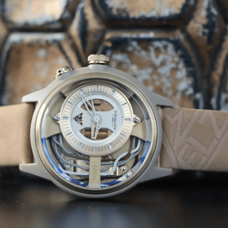 THE ELECTRICIANZ,Other 42mm,42mm,Stainless Steel,nylon,Sand,Silver,Quartz,Hardlex,Round,ZZ,ZZ-A1C/10-CLE