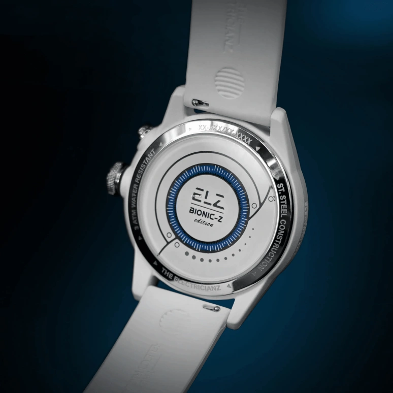 THE ELECTRICIANZ,Other 42mm,42mm,Stainless Steel,Ceramic,nylon,White,Blue,Quartz,Hardlex,Round,ZZ,ZZ-A1C/11-CRW