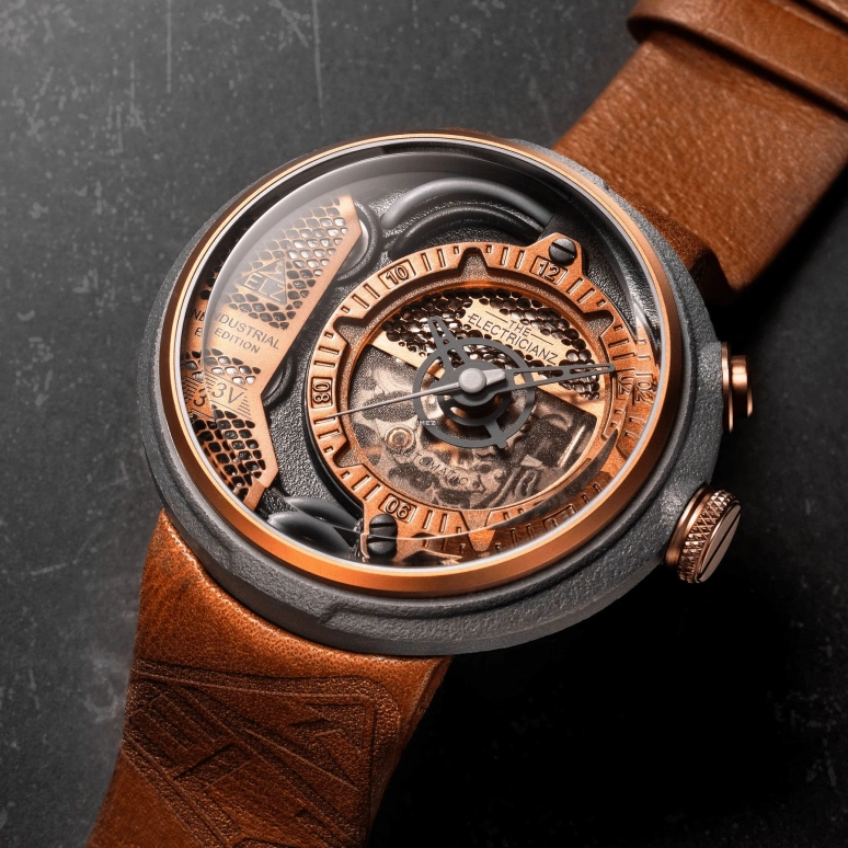THE ELECTRICIANZ,Other 46mm,46mm,Stainless Steel,Fiber Glass,Orange,Automatic,42hours,Hardlex,ZZ,ZZ-D1C/02-CLC