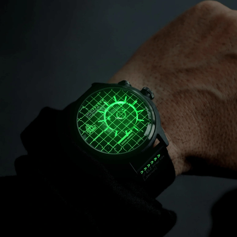 THE ELECTRICIANZ,Other 45mm,45mm,Stainless Steel,nylon,Green,Silver,Quartz,Hardlex,Round,ZZ,ZZ-C1C/02-CRD
