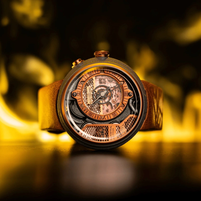 THE ELECTRICIANZ,Other 46mm,46mm,Stainless Steel,Fiber Glass,Orange,Automatic,42hours,Hardlex,ZZ,ZZ-D1C/02-CLC