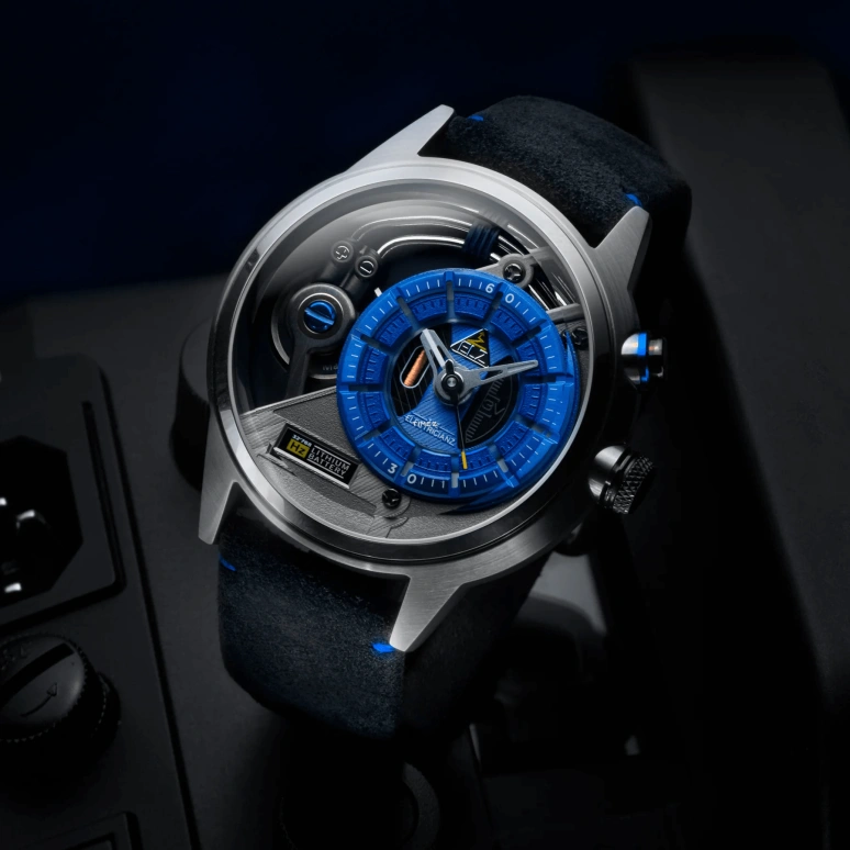THE ELECTRICIANZ,Other 45mm,45mm,Stainless Steel,Blue,Quartz,Hardlex,Crystal Glass,Round,ZZ,ZZ-A3C/02-CLB