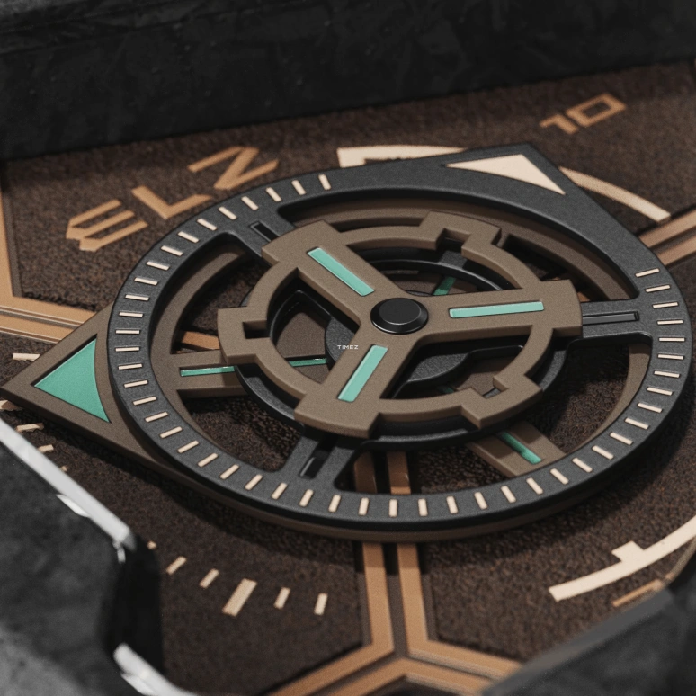 THE ELECTRICIANZ,Other 44.50x48.25mm,44.50x48.25mm,Carbon,Stainless Steel,Brown,Automatic,Hardlex,Octagon,ZZ,ZZ-D2C/03-CLC