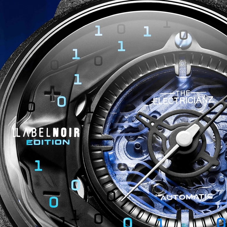 THE ELECTRICIANZ,Other 46mm,46mm,Stainless Steel,nylon,Black,Blue,Automatic,42hours,Hardlex,ZZ,ZZ-D1C/01-CLD