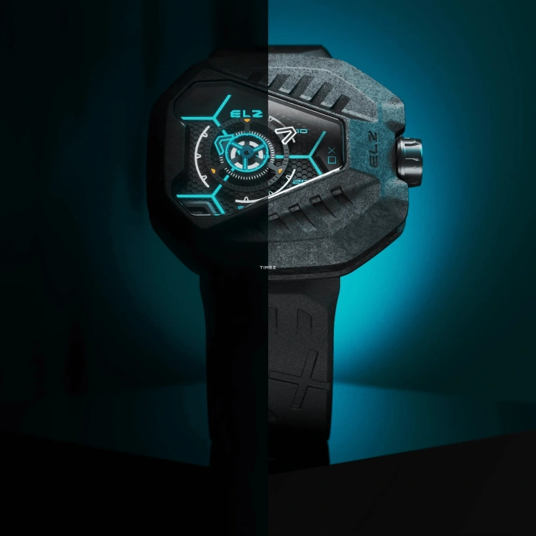 THE ELECTRICIANZ,Other 44.50x48.25mm,44.50x48.25mm,Carbon,Stainless Steel,Black,Automatic,Hardlex,Octagon,ZZ,ZZ-D2C/02-CRD