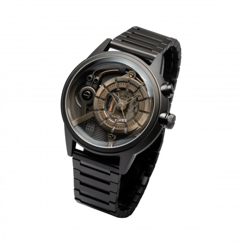 THE ELECTRICIANZ,Other 45mm,45mm,Stainless Steel,Coffee,Quartz,Glass,Round,ZZ,ZZ-A4C/01