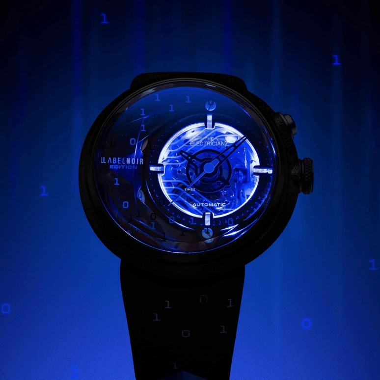THE ELECTRICIANZ,Other 46mm,46mm,Stainless Steel,nylon,Black,Blue,Automatic,42hours,Hardlex,ZZ,ZZ-D1C/01-CLD