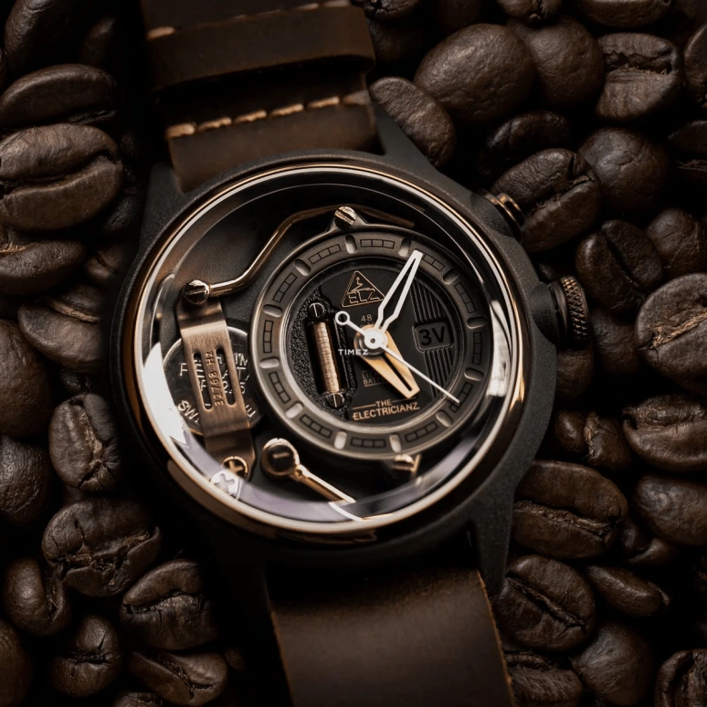 THE ELECTRICIANZ,Other 45mm,45mm,Stainless Steel,Grey,Quartz,Glass,Round,ZZ,ZZ-A1C/02