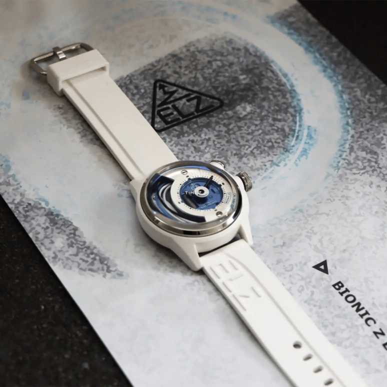 THE ELECTRICIANZ,Other 42mm,42mm,Stainless Steel,Ceramic,nylon,White,Blue,Quartz,Hardlex,Round,ZZ,ZZ-A1C/11-CRW