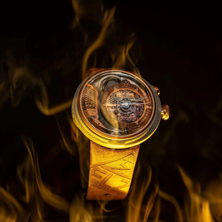 THE ELECTRICIANZ,Other 46mm,46mm,Stainless Steel,Fiber Glass,Orange,Automatic,42hours,Hardlex,ZZ,ZZ-D1C/02-CLC