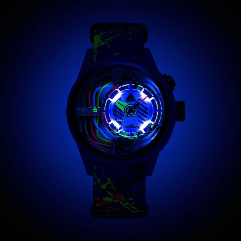 THE ELECTRICIANZ,Other 42mm,42mm,Stainless Steel,Carbon,Multi-Color,Quartz,Glass,Round,ZZ,ZZ-A1A/08