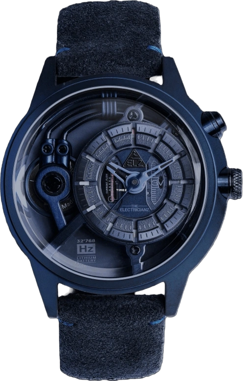 THE ELECTRICIANZ,Other 45mm,45mm,Stainless Steel,Blue,Quartz,Hardlex,Round,ZZ,ZZ-A4C/03-CLB