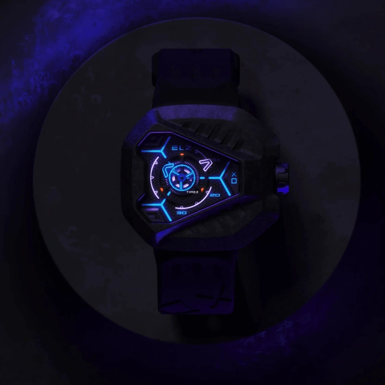 THE ELECTRICIANZ,Other 44.50x48.25mm,44.50x48.25mm,Carbon,Stainless Steel,Black,Automatic,Hardlex,Octagon,ZZ,ZZ-D2C/02-CRD
