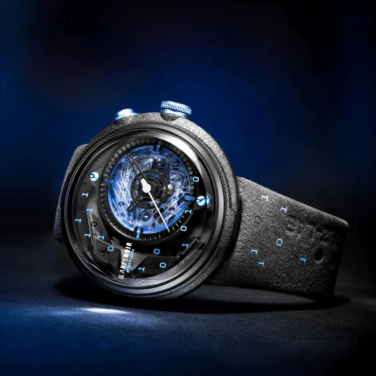 THE ELECTRICIANZ,Other 46mm,46mm,Stainless Steel,nylon,Black,Blue,Automatic,42hours,Hardlex,ZZ,ZZ-D1C/01-CLD
