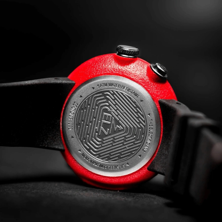 THE ELECTRICIANZ,Other 46mm,46mm,Stainless Steel,Fiber Glass,Black,Red,Automatic,42hours,Hardlex,ZZ,ZZ-D1C/03-CRD