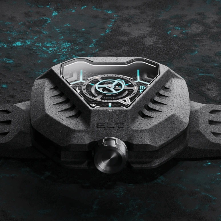 THE ELECTRICIANZ,Other 44.50x48.25mm,44.50x48.25mm,Carbon,Stainless Steel,Black,Automatic,Hardlex,Octagon,ZZ,ZZ-D2C/02-CRD