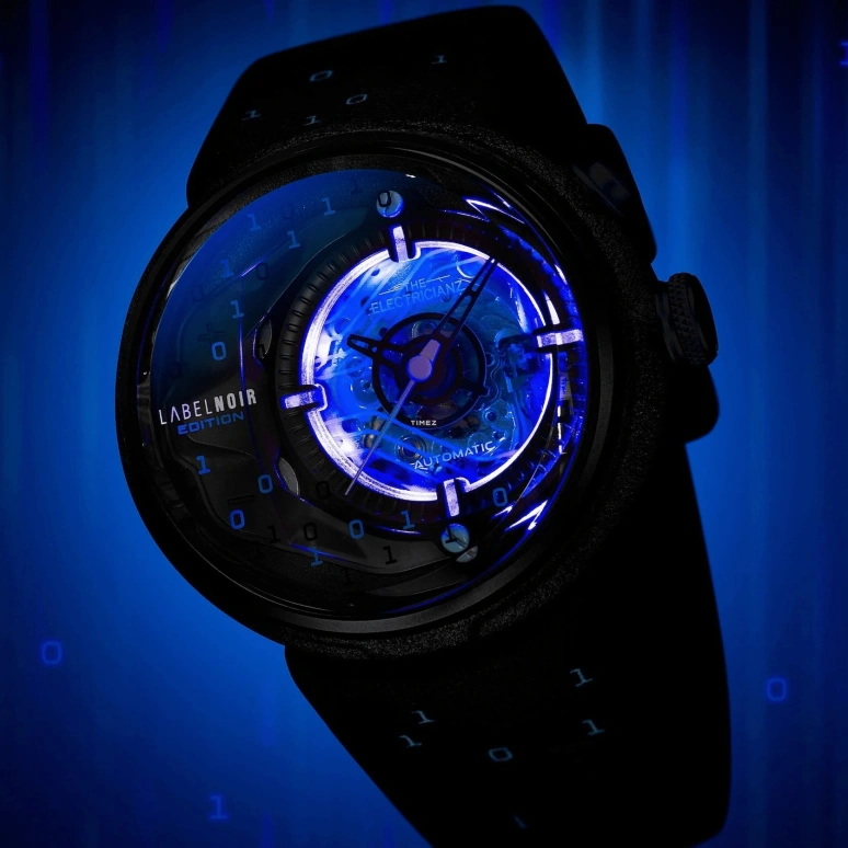 THE ELECTRICIANZ,Other 46mm,46mm,Stainless Steel,nylon,Black,Blue,Automatic,42hours,Hardlex,ZZ,ZZ-D1C/01-CLD